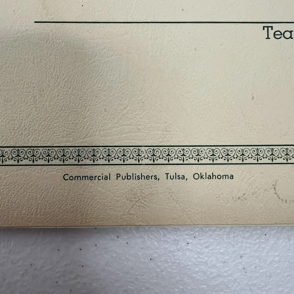 School Teacher's Daily Lesson Plan Book Elementary Ephemera  90’s Oklahoma Tulsa